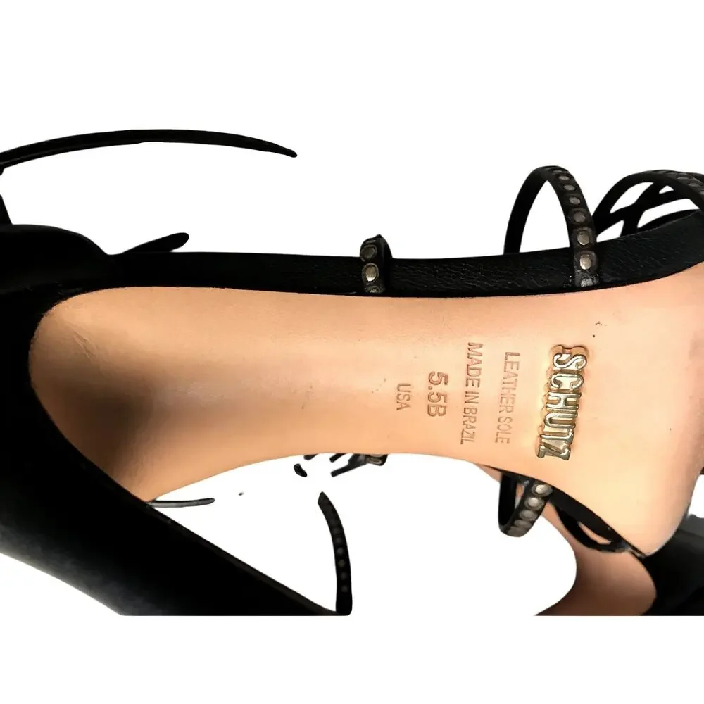 SCHUTZ strappy leather